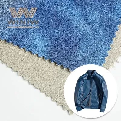 High Color Fastness Micro Faux Leather Fabric Material Polyurethane Garment Leather